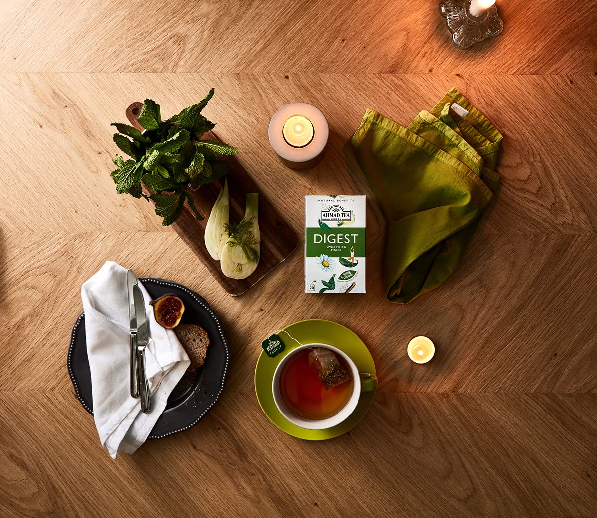 Ahmad Tea Herbal Tea, Sweet Mint, Fennel & Biotin 'Digest'