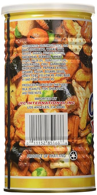 Hapi Mixed Snack Crackers, 6-Ounce Can (Pack of 6)