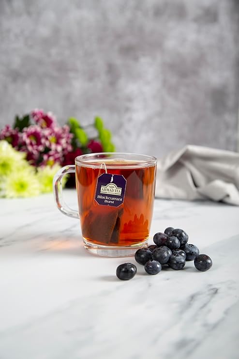 Ahmad Tea Blackcurrant Burst Black Tea, 20 tea bags