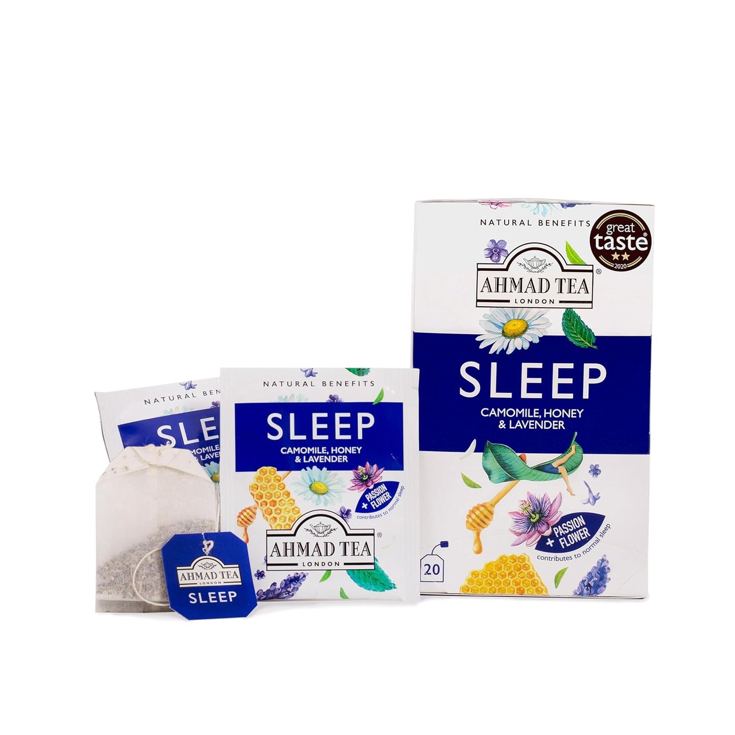 Ahmad Tea Herbal Tea, Camomile, Honey, & Lavender 'Sleep'