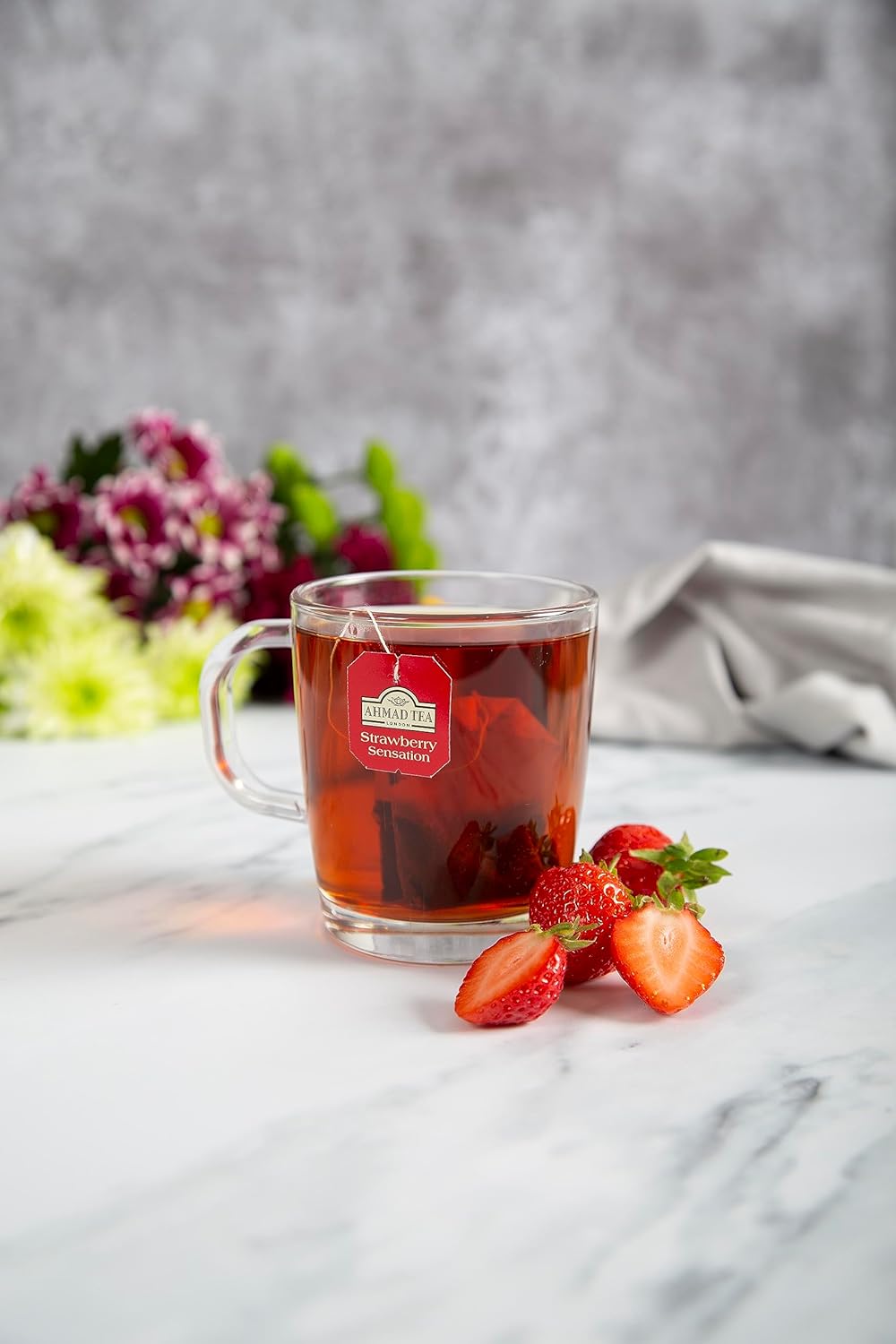 Ahmad Tea Black Tea, Strawberry Sensation Teabags